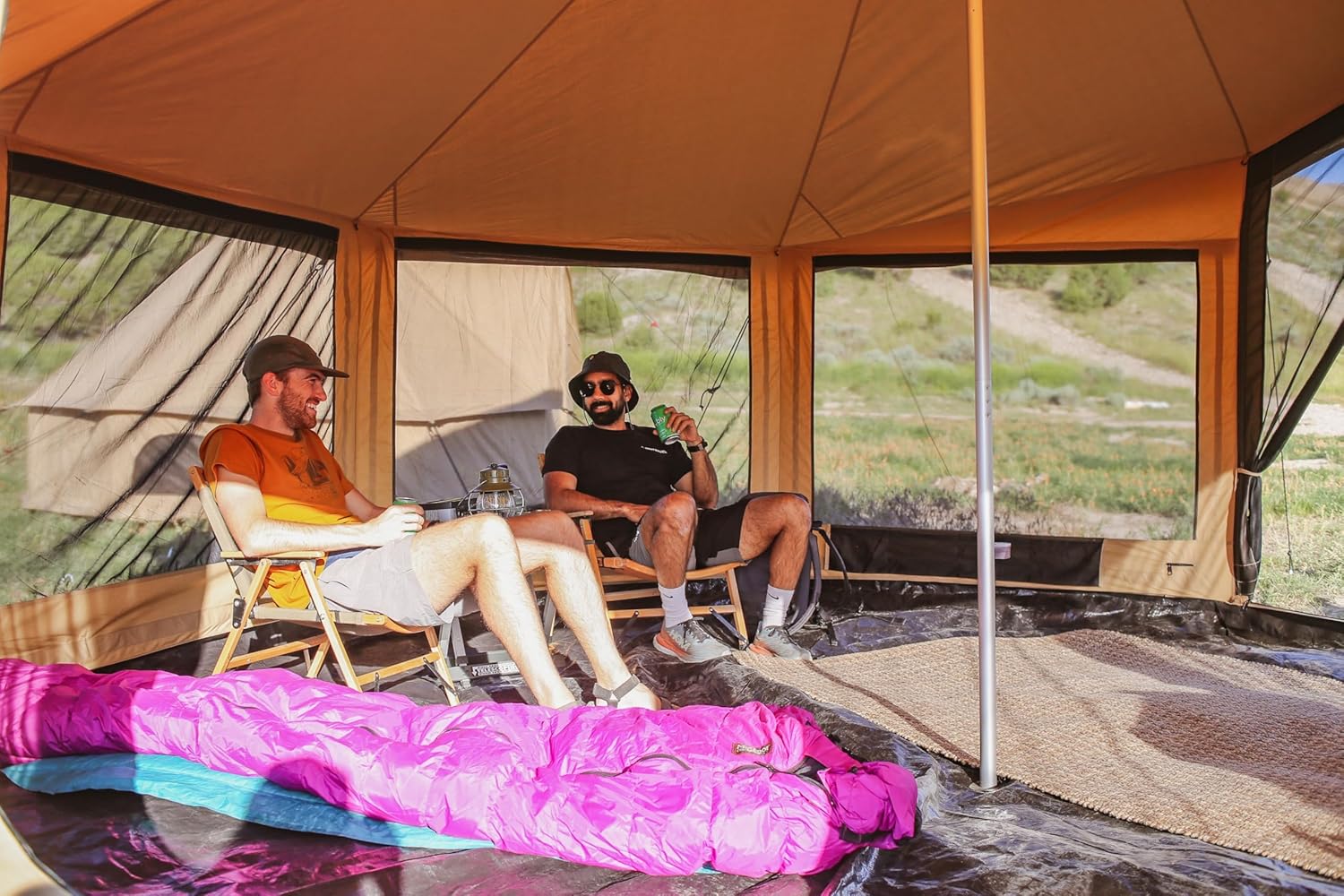 WHITEDUCK Altimus Canvas Tent with Stove Jack, Waterproof, 4 Season Luxury Camping and Glamping Tent Outdoor