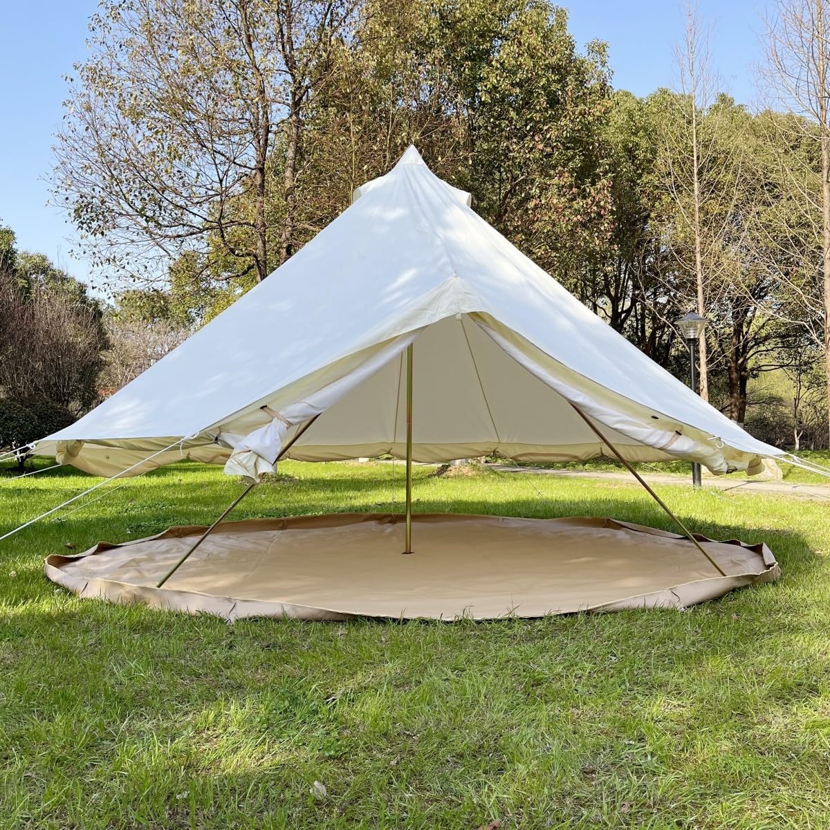 Outdoor Safari Glamping Tent Oxford 3M/ 4M/5M/6M Luxury Yurt Bell Tent for Family Camping