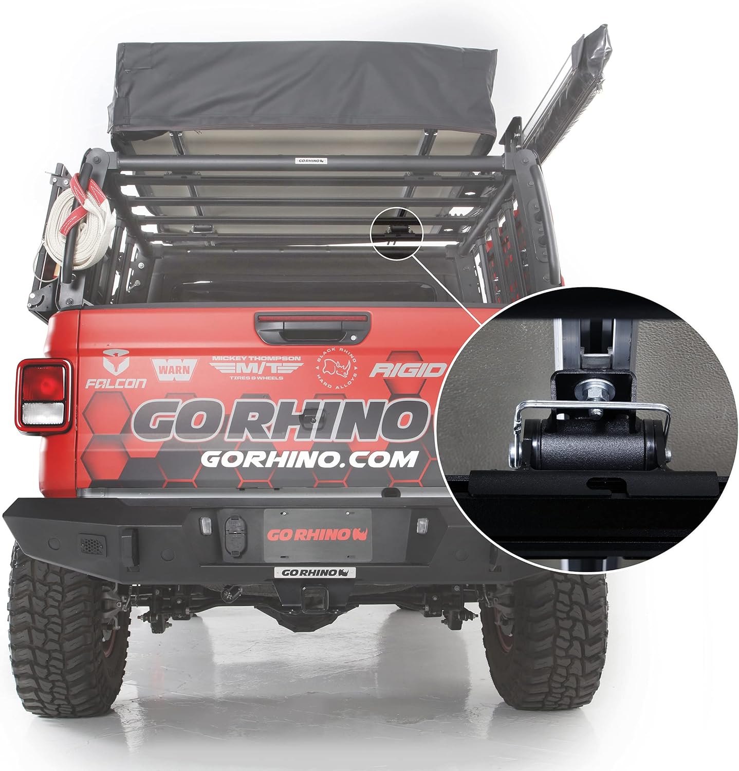 Go Rhino 5950030T XRS/SRM Quick Release Tent Bracket Kit, Textured Black