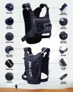 Lightweight Adjustable Chest Pack with Gear Holder, Reflective Running Hydration - Image 5