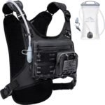 Lightweight Adjustable Chest Pack with Gear Holder, Reflective Running Hydration